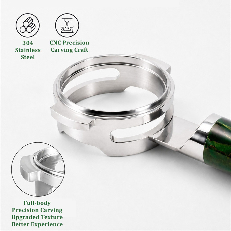 Stainless Steel Flat Place 54m - đánh giá và giá Naked Portafilter Bottomless