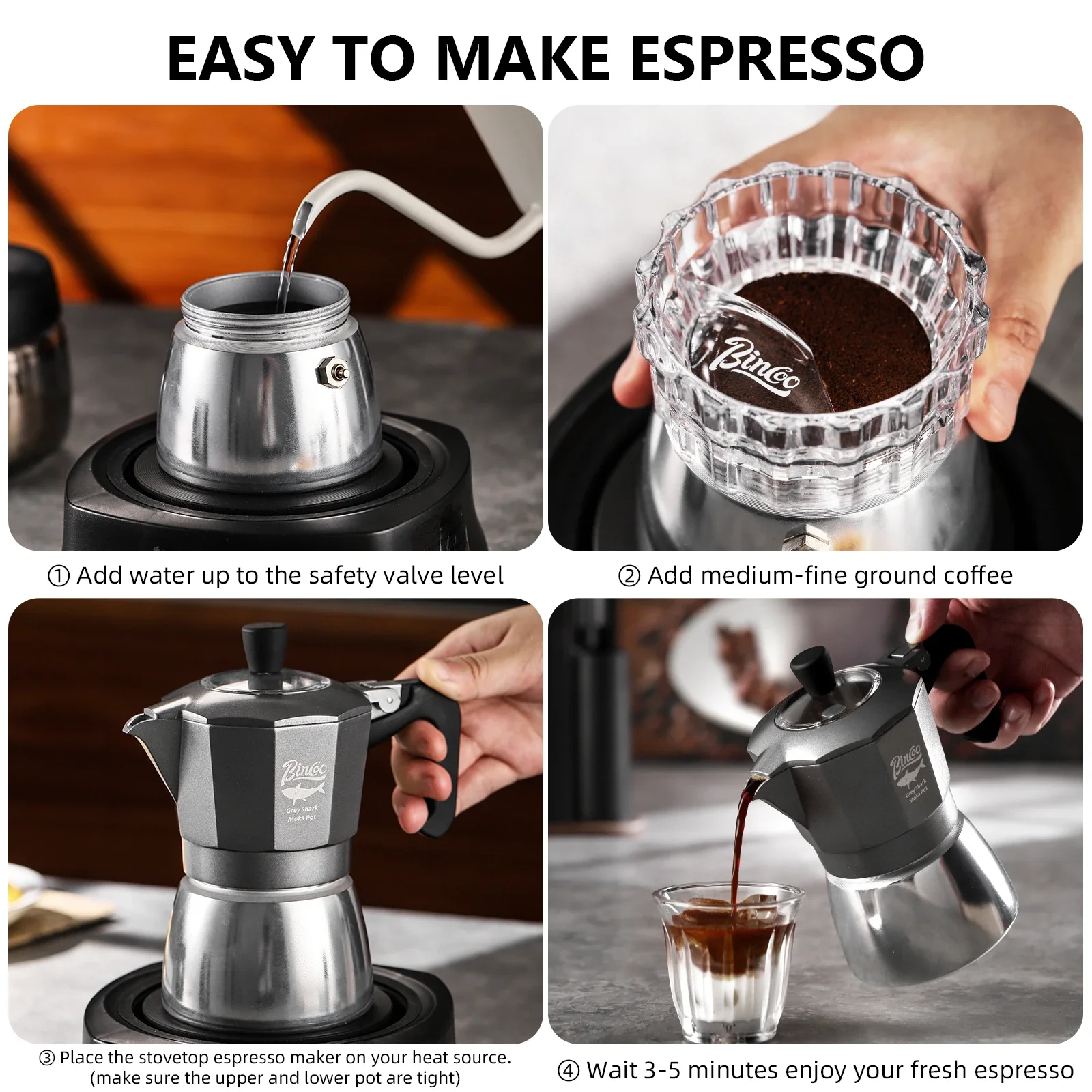 Bincoo 2 Cups Double Valve Mok - đánh giá và giá Coffee Equipment Camping