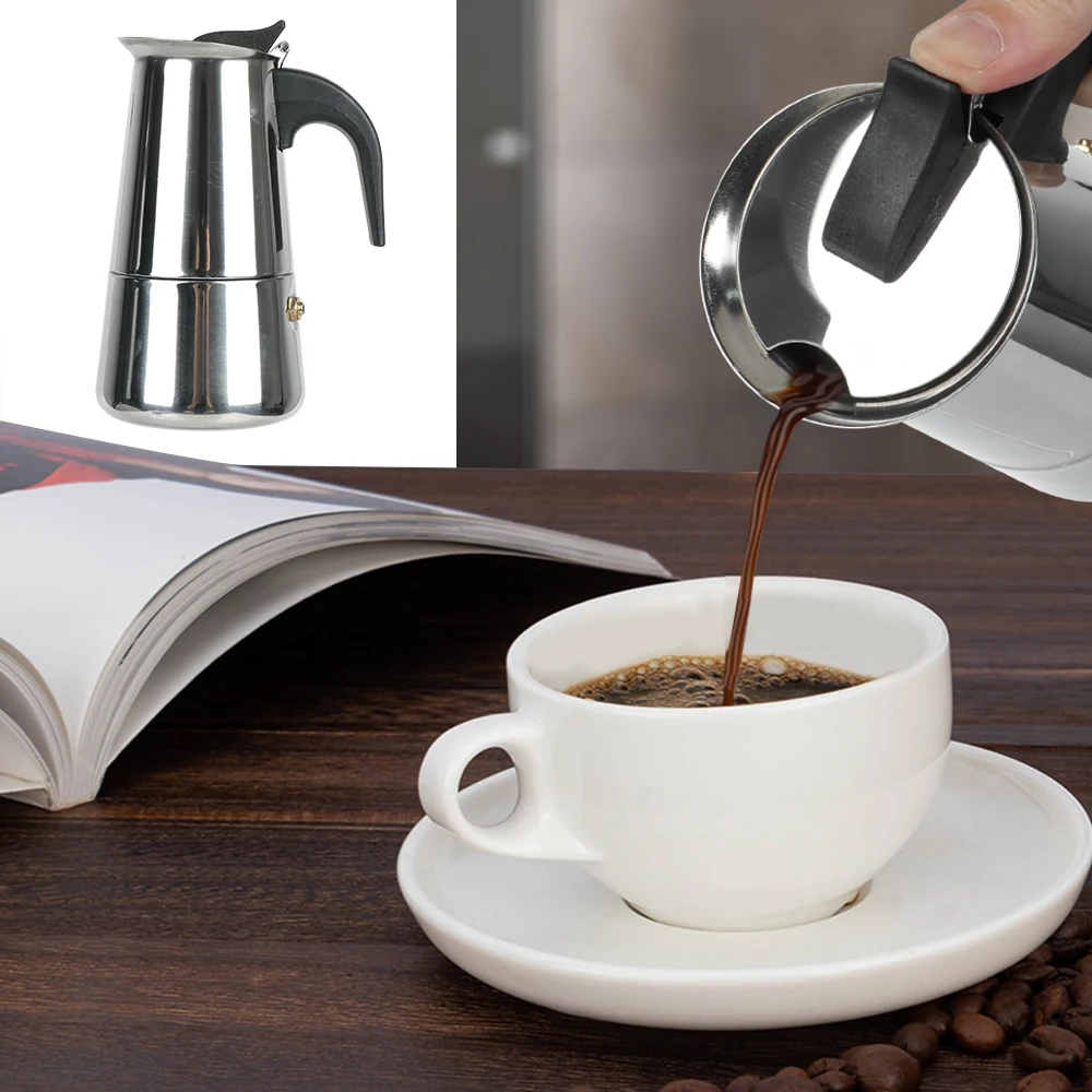 Premium Stainless Steel Moka C - đánh giá và giá Hero Coffee Equipment
