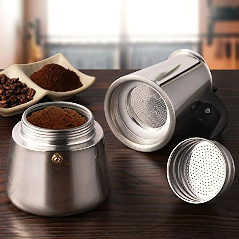 6 Cup Mocha Pot Stainless Stee - đánh giá và giá Hero Coffee Equipment