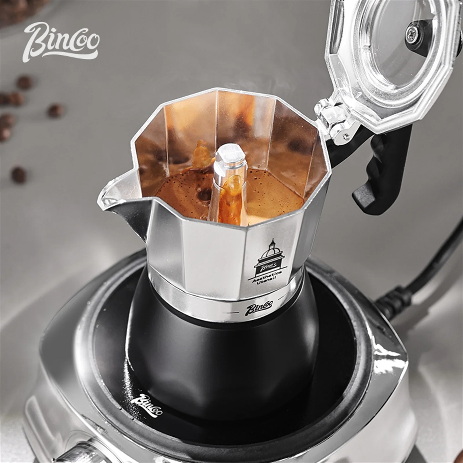 BINCOO Double Valve Moka Pot，E - đánh giá và giá Hero Coffee Equipment