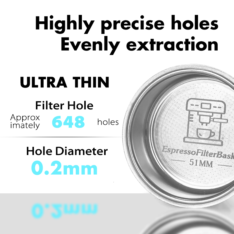 51mm Coffee Bottomless Portafi - đánh giá và giá Naked Portafilter Bottomless