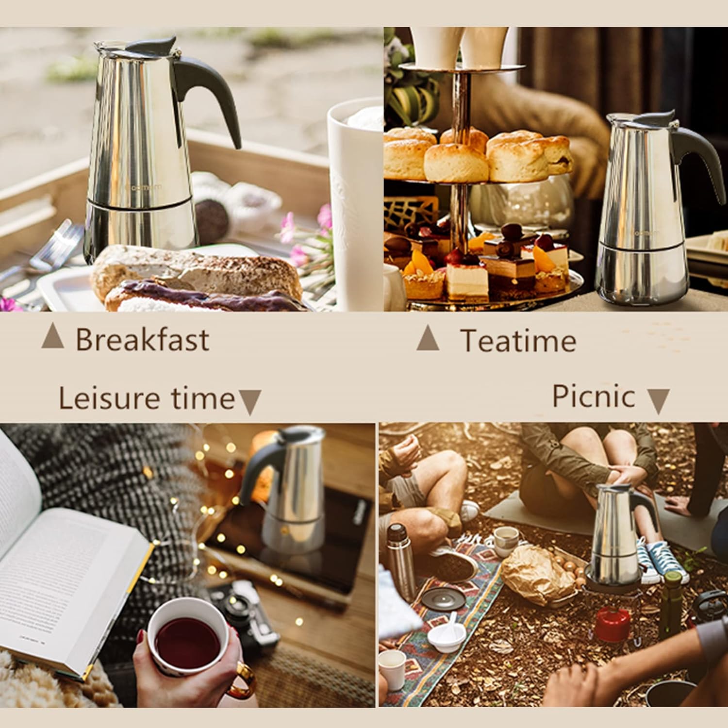 4/6/9 ly Moka nồi Caffe máy Es - đánh giá và giá Hero Coffee Equipment