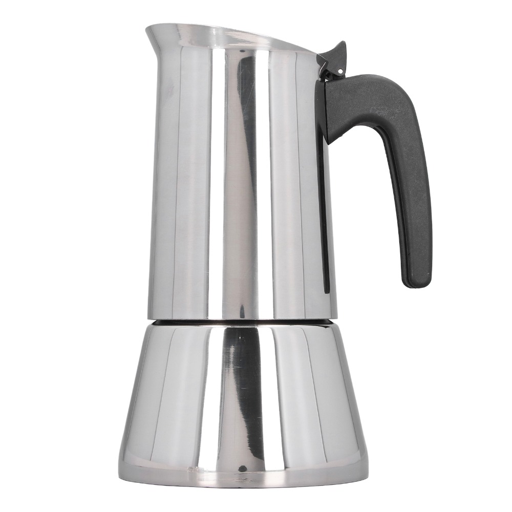Stainless Steel Moka Pot Large - đánh giá và giá Hero Coffee Equipment
