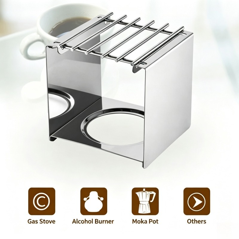 Stainless Steel Square Coffee  - đánh giá và giá Coffee Equipment Camping