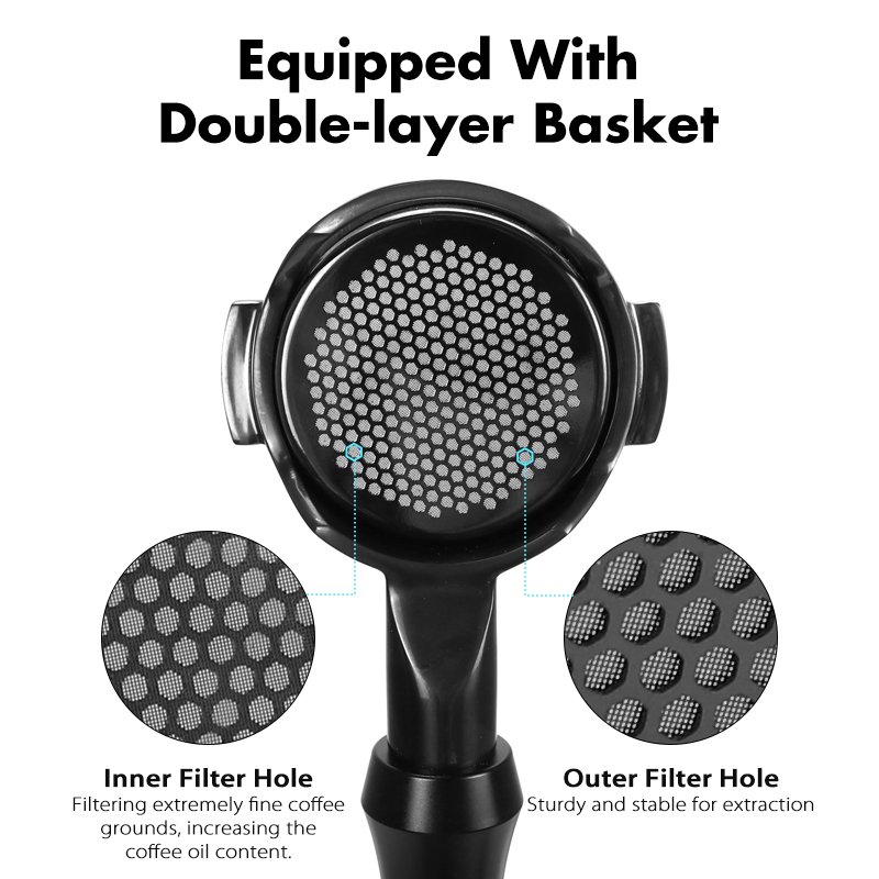 AliKisscafe 58mm Coffee Bottom - đánh giá và giá Naked Portafilter Bottomless