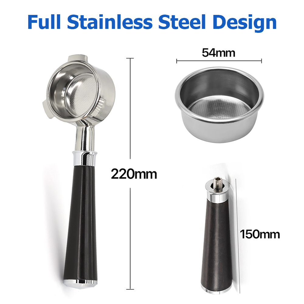 54mm 3 Ear Coffee Bottomless P - đánh giá và giá Naked Portafilter Bottomless