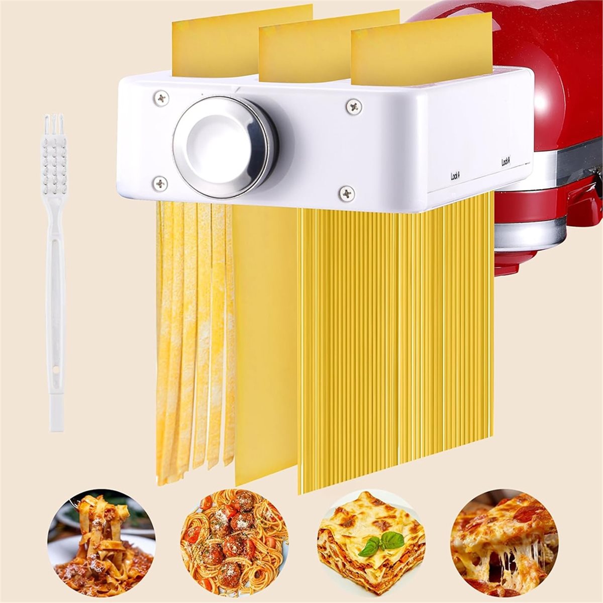 ABSF 3-in-1 Pasta Maker Attach - đánh giá và giá Kitchenaid Mixer Hand Mixer