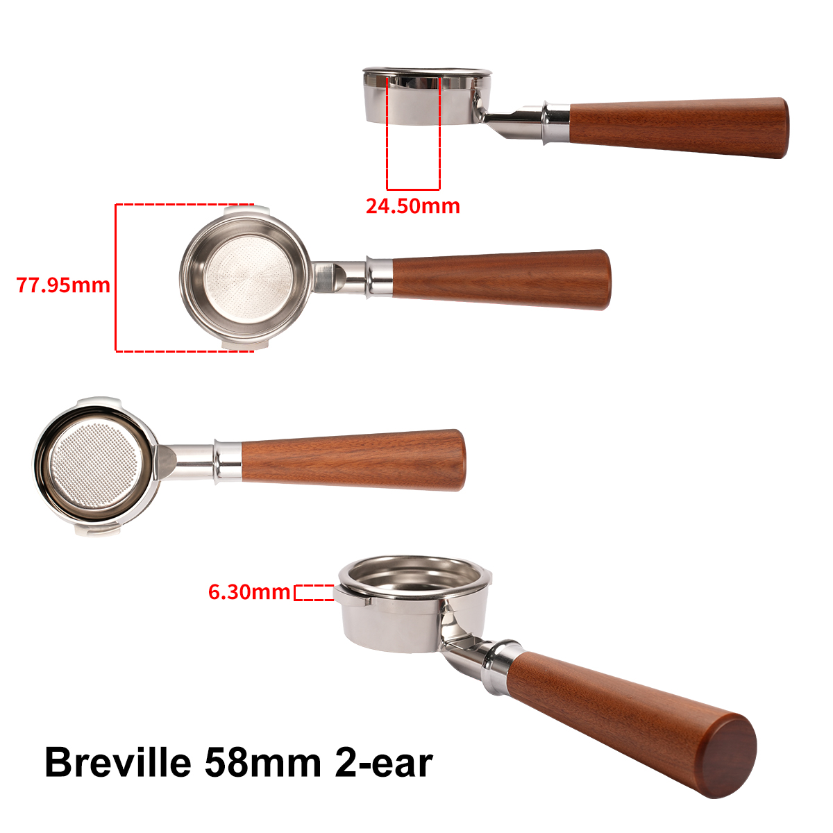 58mm Bottomless Portafilter Br - đánh giá và giá Naked Portafilter Bottomless